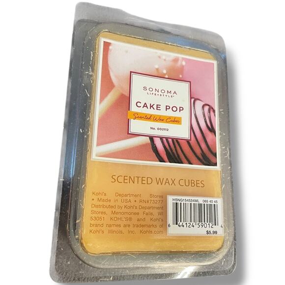 Sonoma Scented Wax Cubes Melts Falling Leaves Cake Pop & Cherry Blossom Lot of 3 - Picture 6 of 10